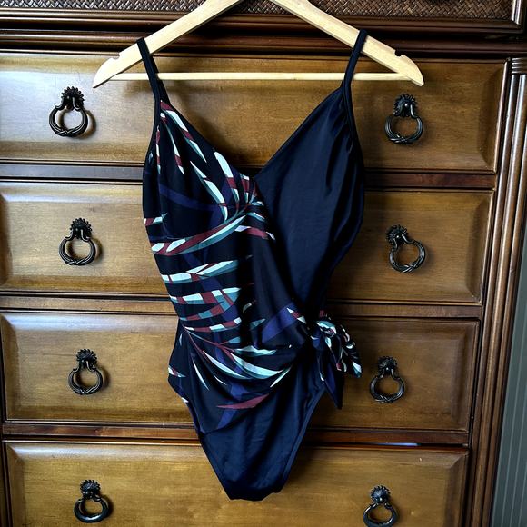 Magicsuit Women´s Resort Biarritz Hailey One Piece Wrap Swimsuit Size 10 - Picture 13 of 13